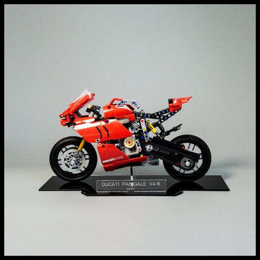 Acrylic display stand for LEGO Technic Ducati Panigale V4 R (42107)