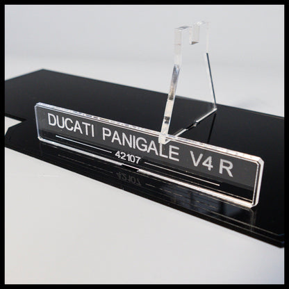 Acrylic display stand for LEGO Technic Ducati Panigale V4 R (42107)