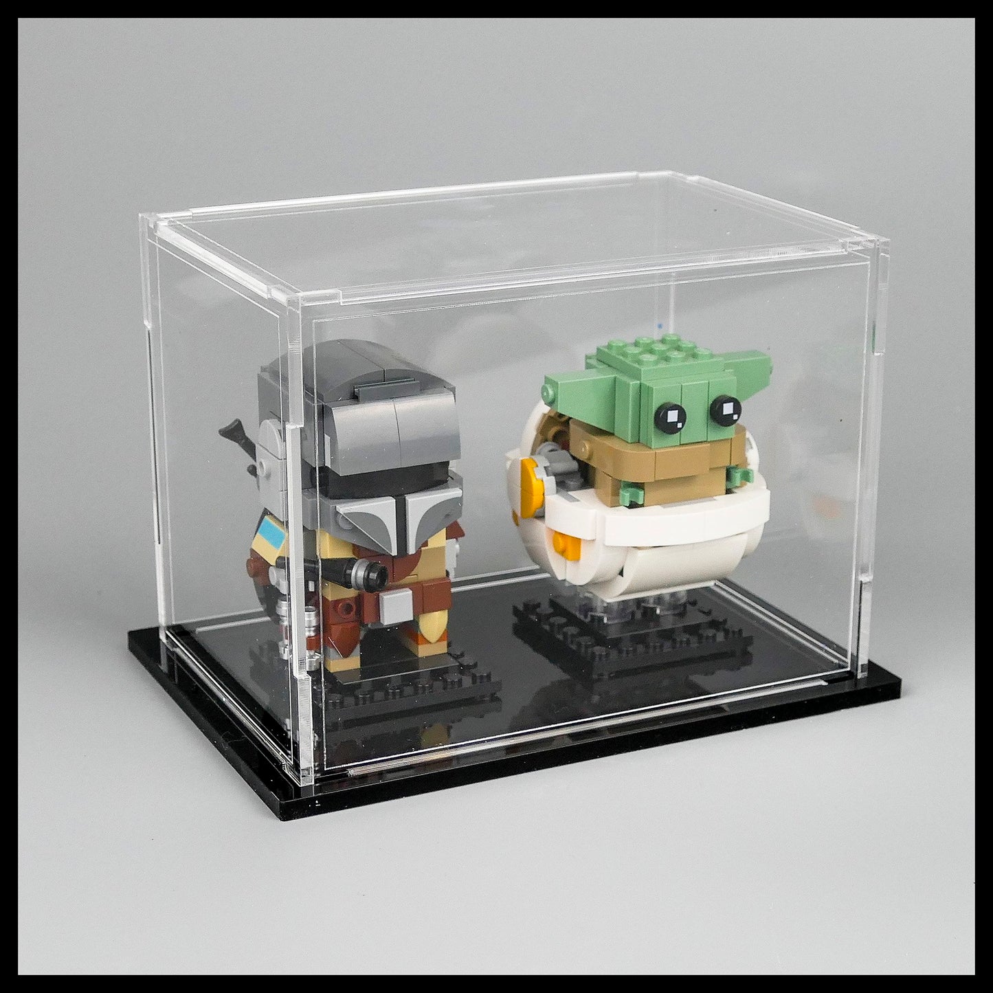 Acrylic stackable Display Case for LEGO Brickheadz (double)