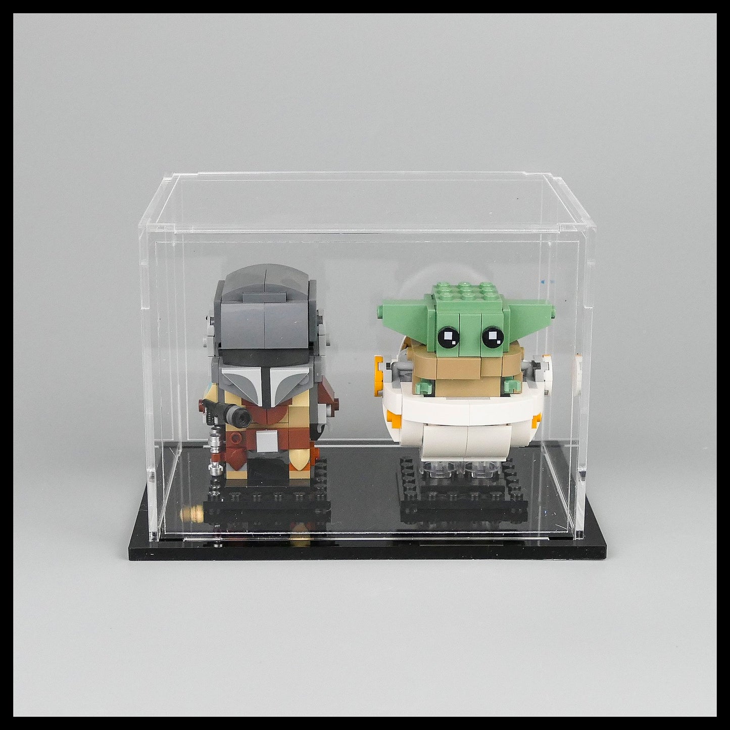 Acrylic stackable Display Case for LEGO Brickheadz (double)