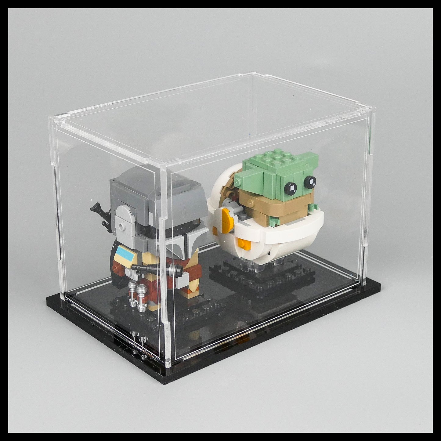 Acrylic stackable Display Case for LEGO Brickheadz (double)