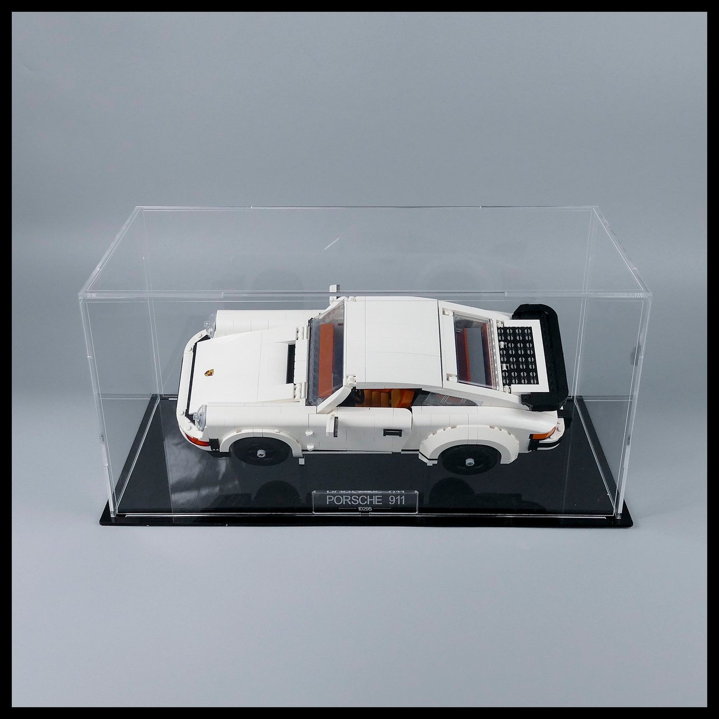 Porsche 911 Acrylic Display Case With Internal Stand For LEGO® model (10295)