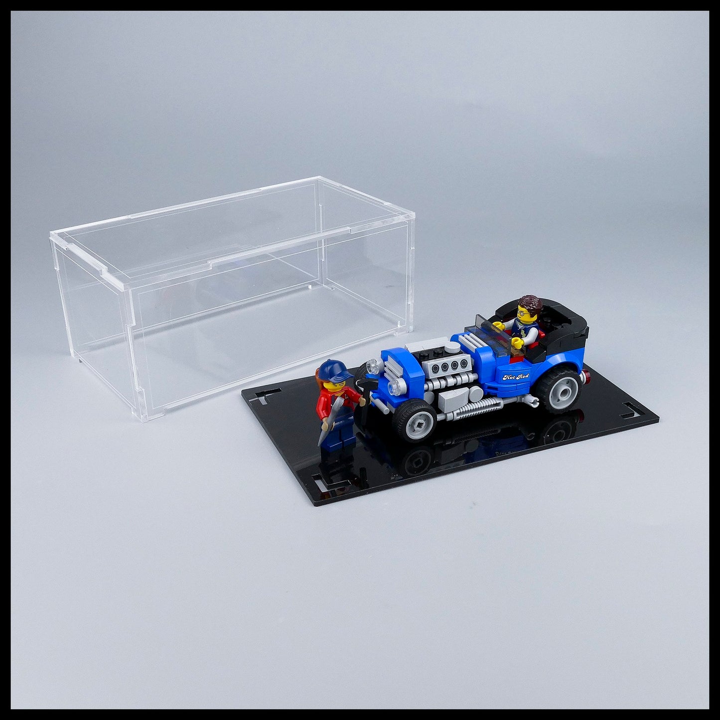 Acrylic Display Case for LEGO Hotrod (40409)