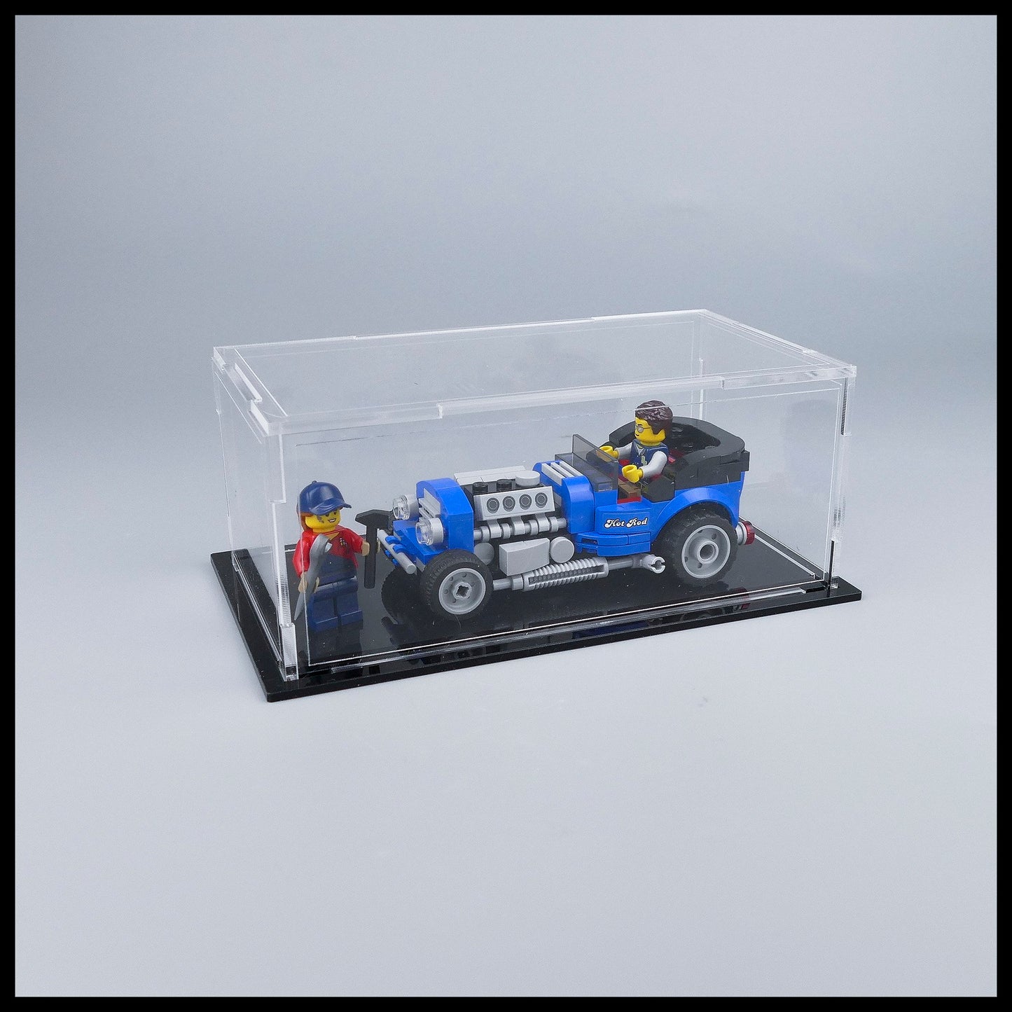 Acrylic Display Case for LEGO Hotrod (40409)