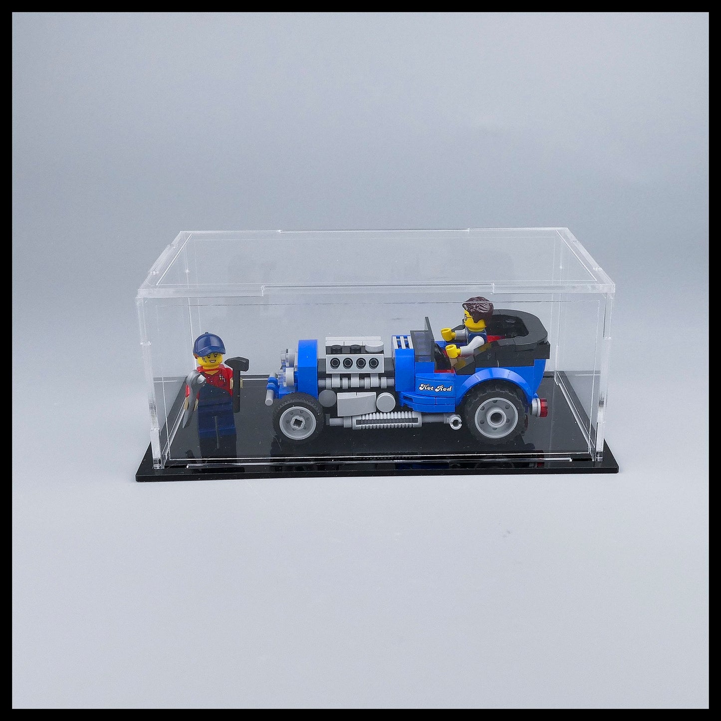 Acrylic Display Case for LEGO Hotrod (40409)