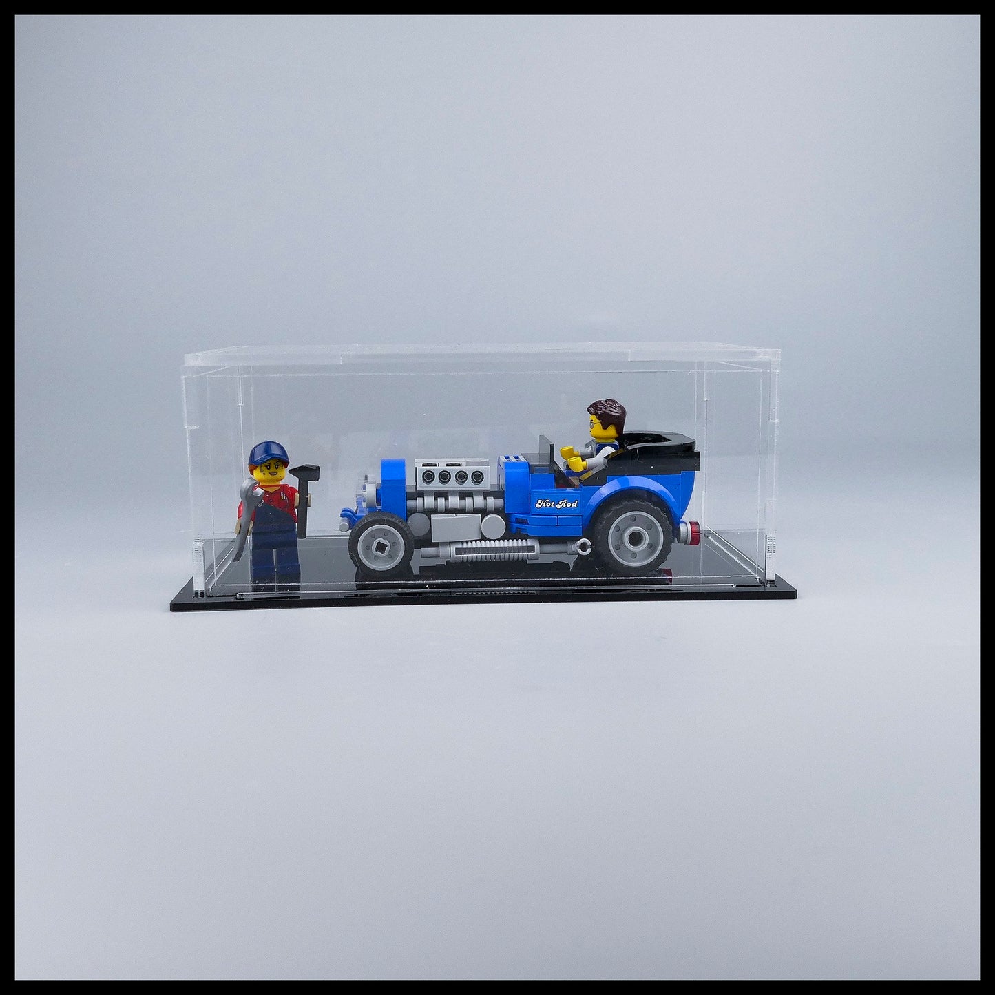Acrylic Display Case for LEGO Hotrod (40409)