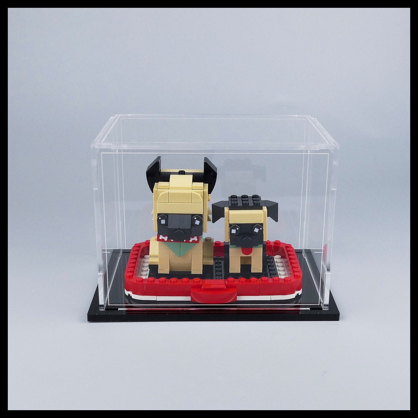 Acrylic stackable Display Case for LEGO Brickheadz (PETS)