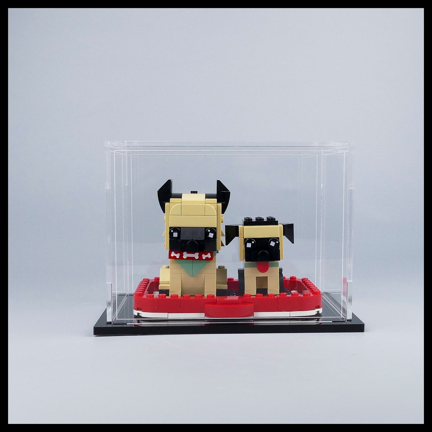 Acrylic stackable Display Case for LEGO Brickheadz (PETS)