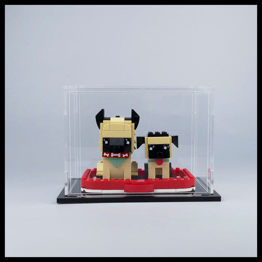 Acrylic stackable Display Case for LEGO Brickheadz (PETS)