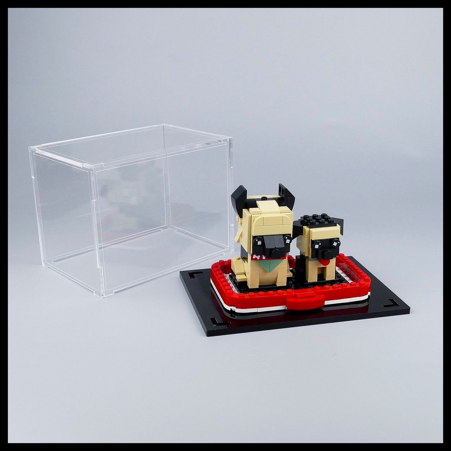 Acrylic stackable Display Case for LEGO Brickheadz (PETS)