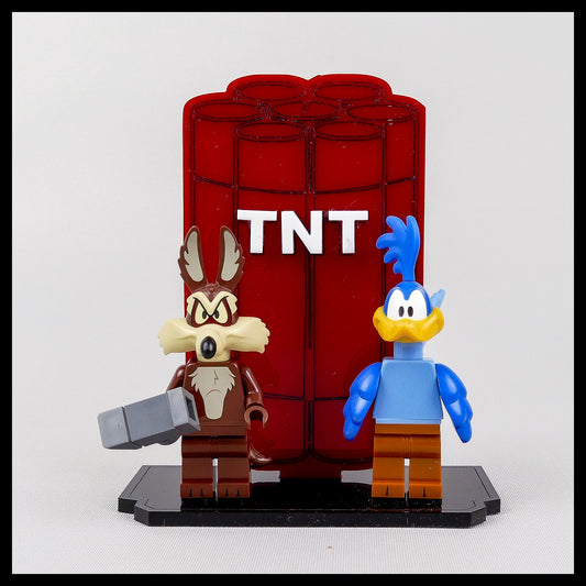 TNT Minifigure Display stand for LEGO Looney Tunes