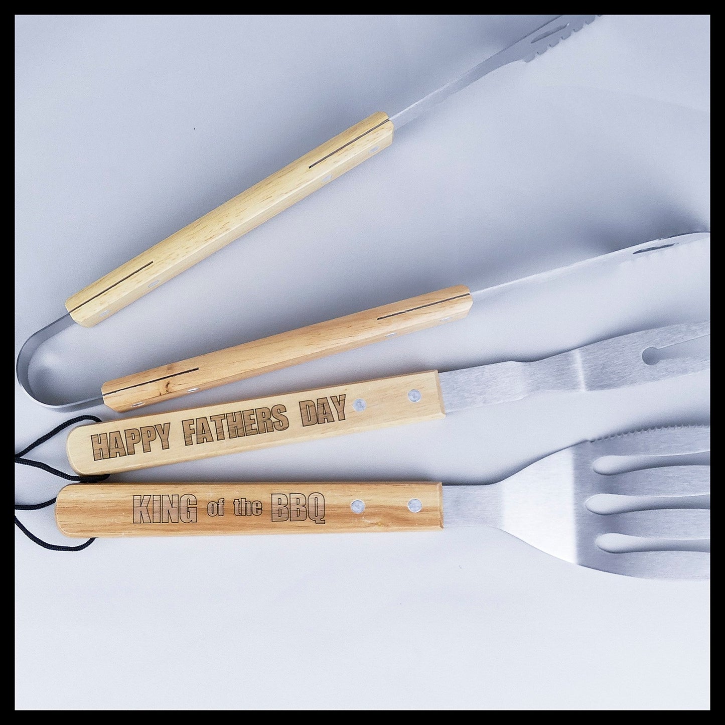 Fathers day personalised BBQ set