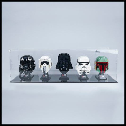 Acrylic Display Case for 5 LEGO Helmets