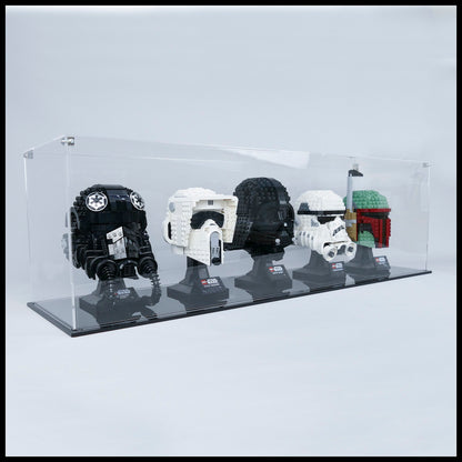 Acrylic Display Case for 5 LEGO Helmets