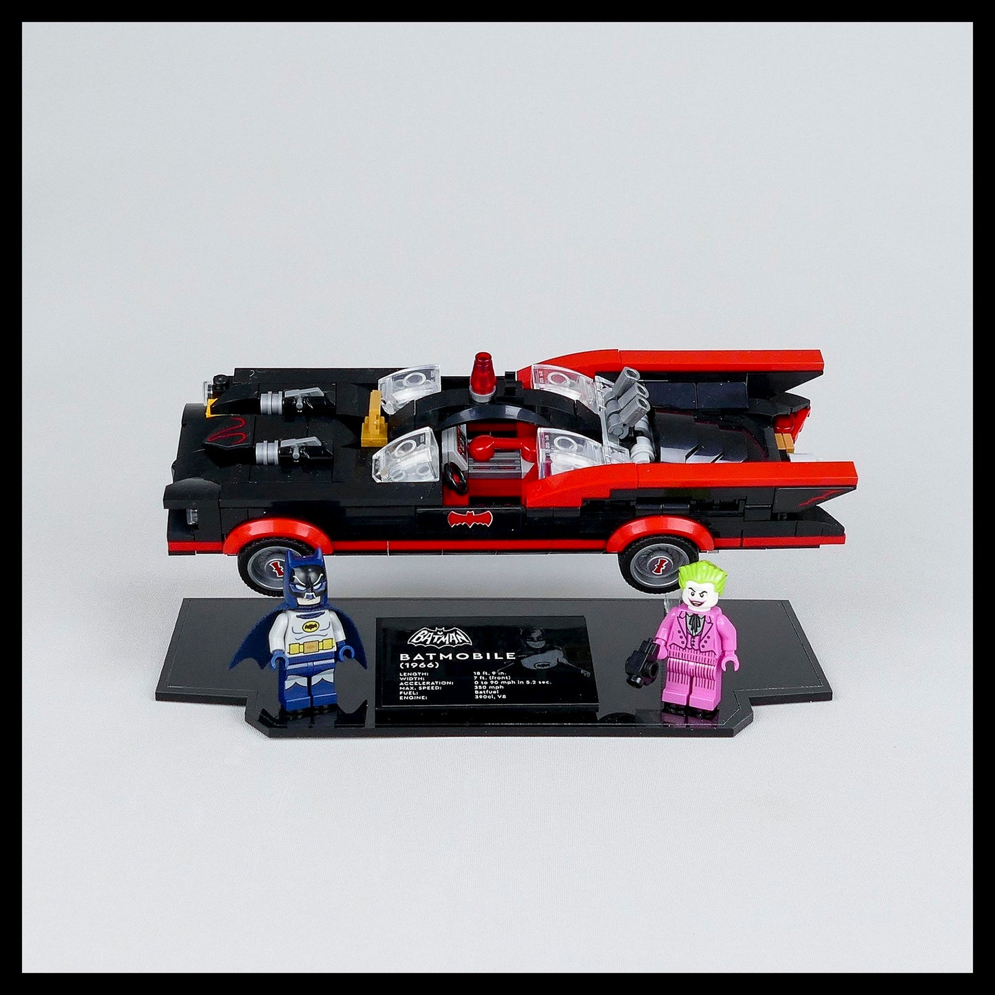 Acrylic Display Stand For LEGO Batman™ Classic TV Series Batmobile™ (76188)