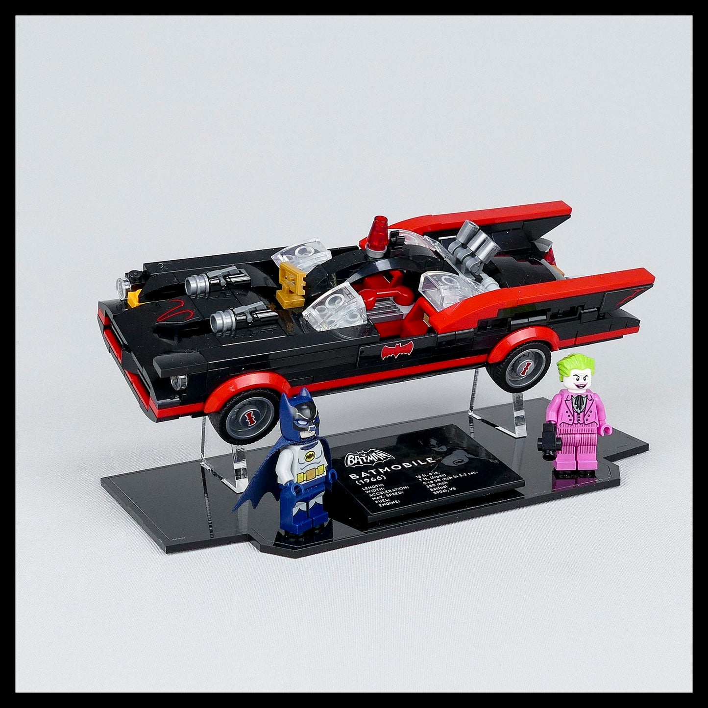 Acrylic Display Stand For LEGO Batman™ Classic TV Series Batmobile™ (76188)