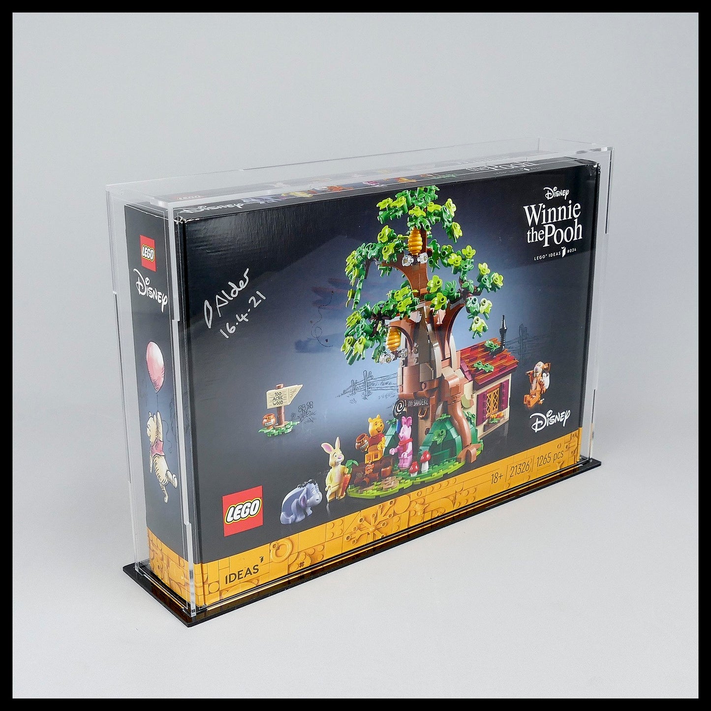 Acrylic Display Case for LEGO Winnie the Pooh box (21326)