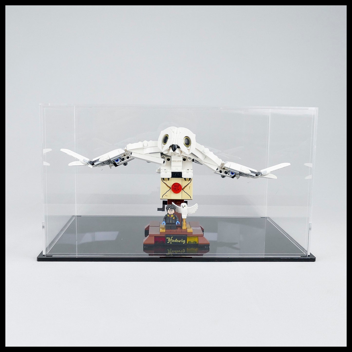 Stackable Acrylic Display Case for LEGO Hedwig/Fawkes 75979/76394