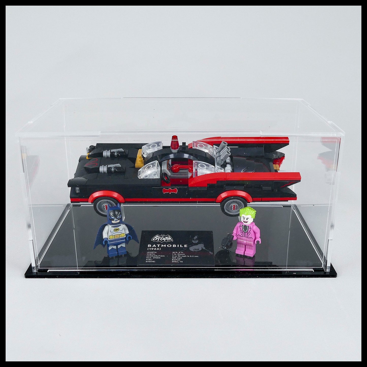 Acrylic Display Case For LEGO Batman™ Classic TV Series Batmobile™ 76188