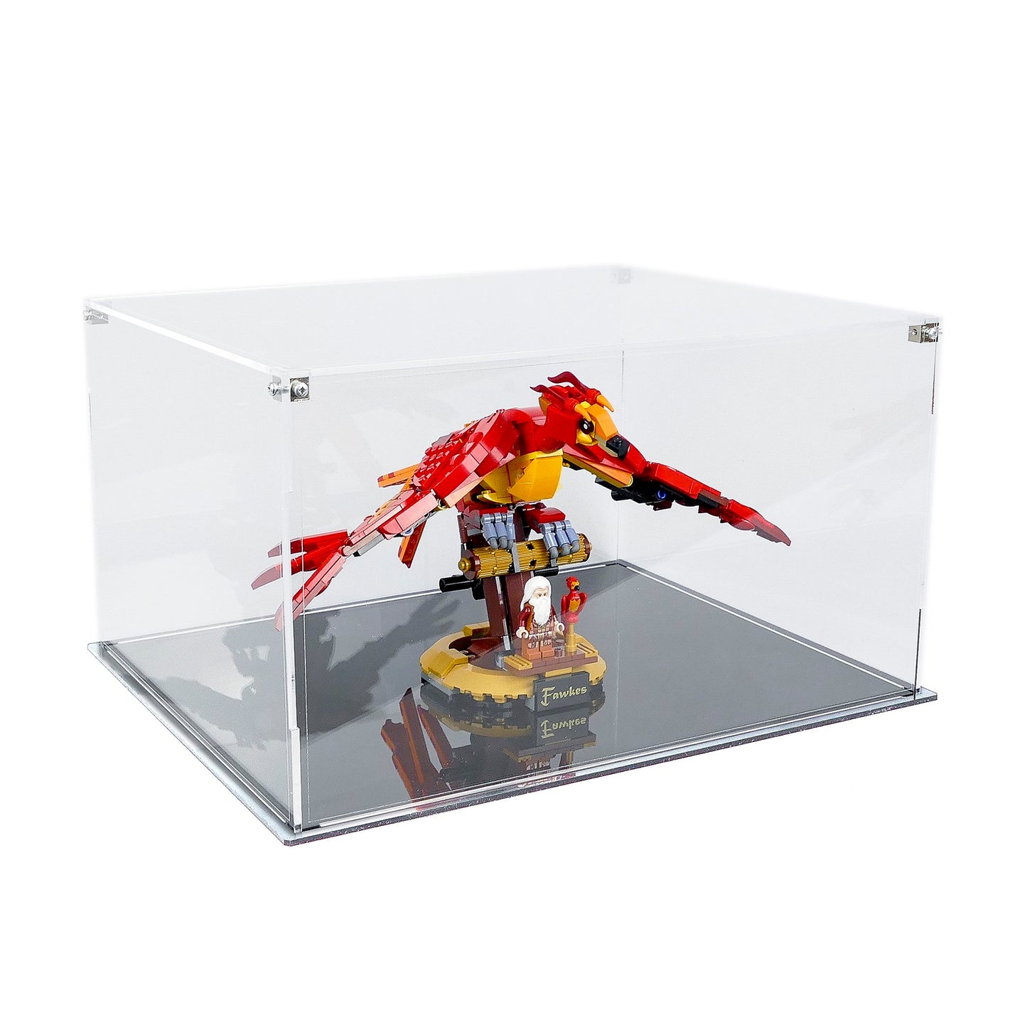Stackable Acrylic Display Case for LEGO Hedwig/Fawkes 75979/76394