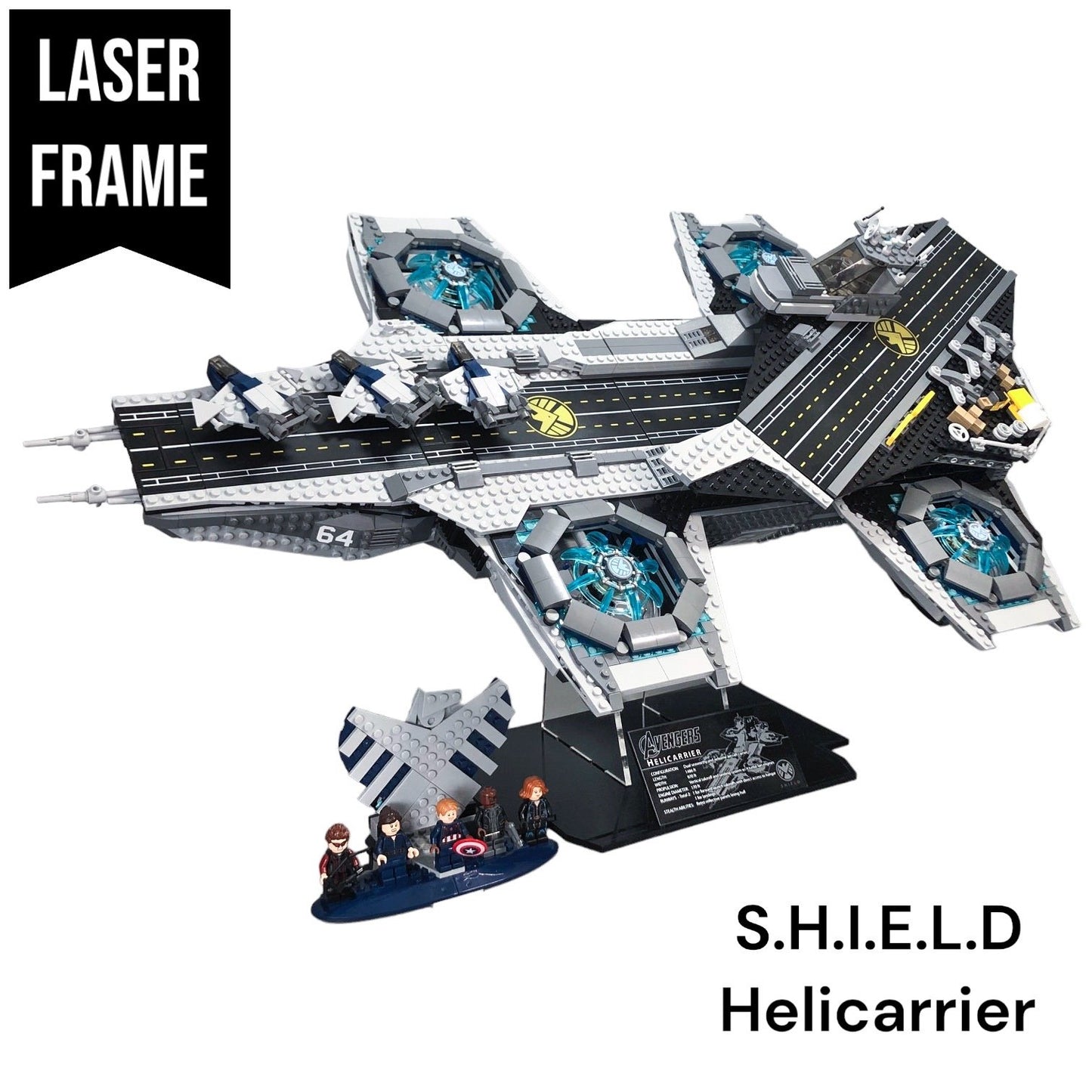 Acrylic Display Stand for the LEGO® S.H.E.I.L.D Helicarrier 76042