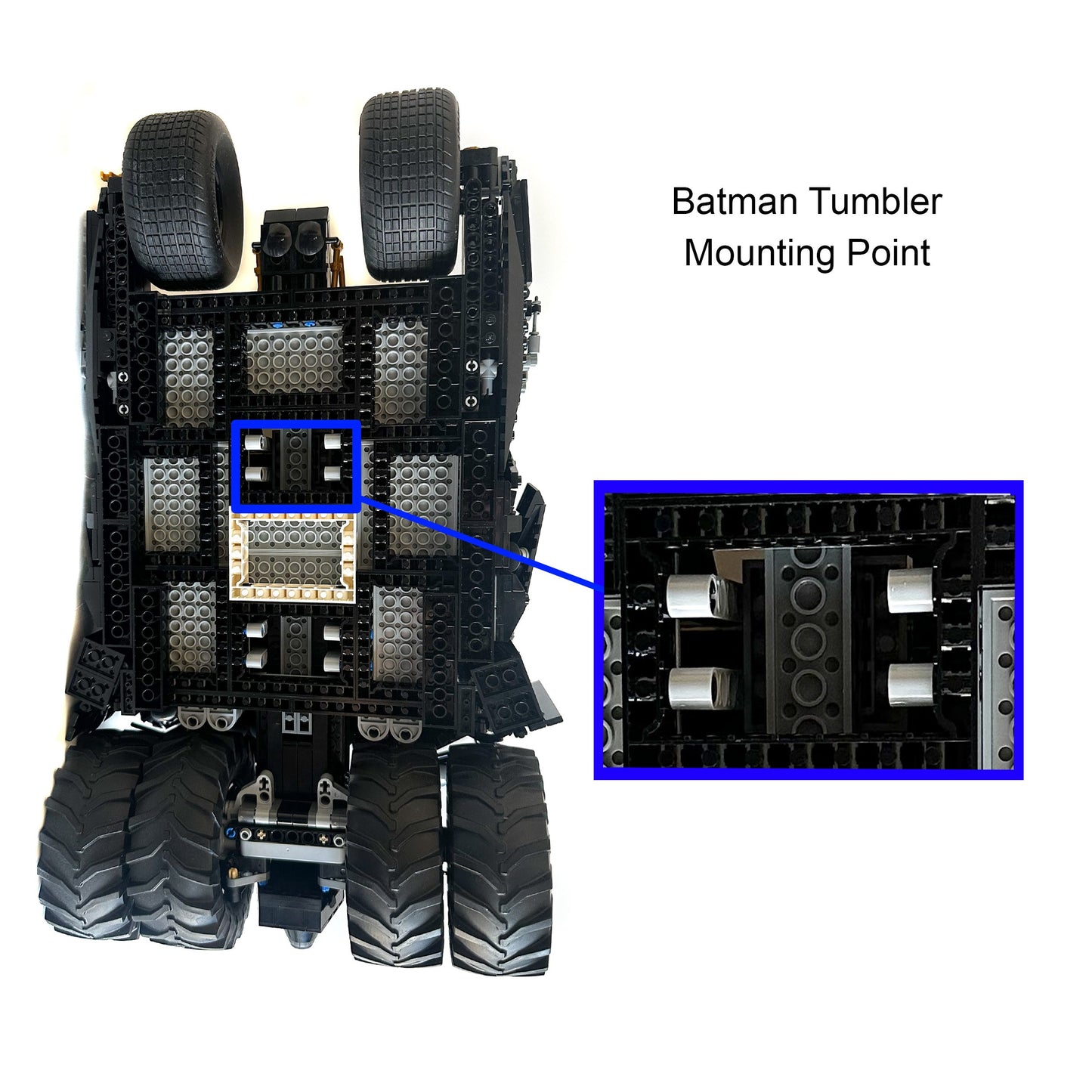 Wall mounted car stand For LEGO TUMBLER (76240 & 76023)