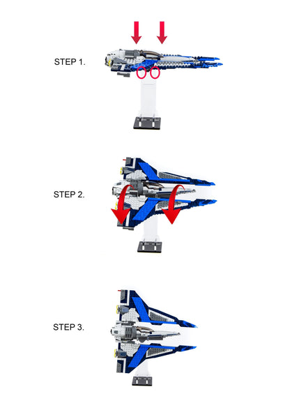 Acrylic Display Stand For LEGO Mandalorian Starfighter™ 75316