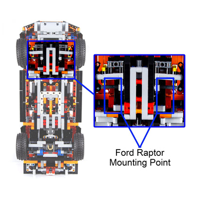 Wall mounted car stand For LEGO Technic Ford® F-150 Raptor 42126