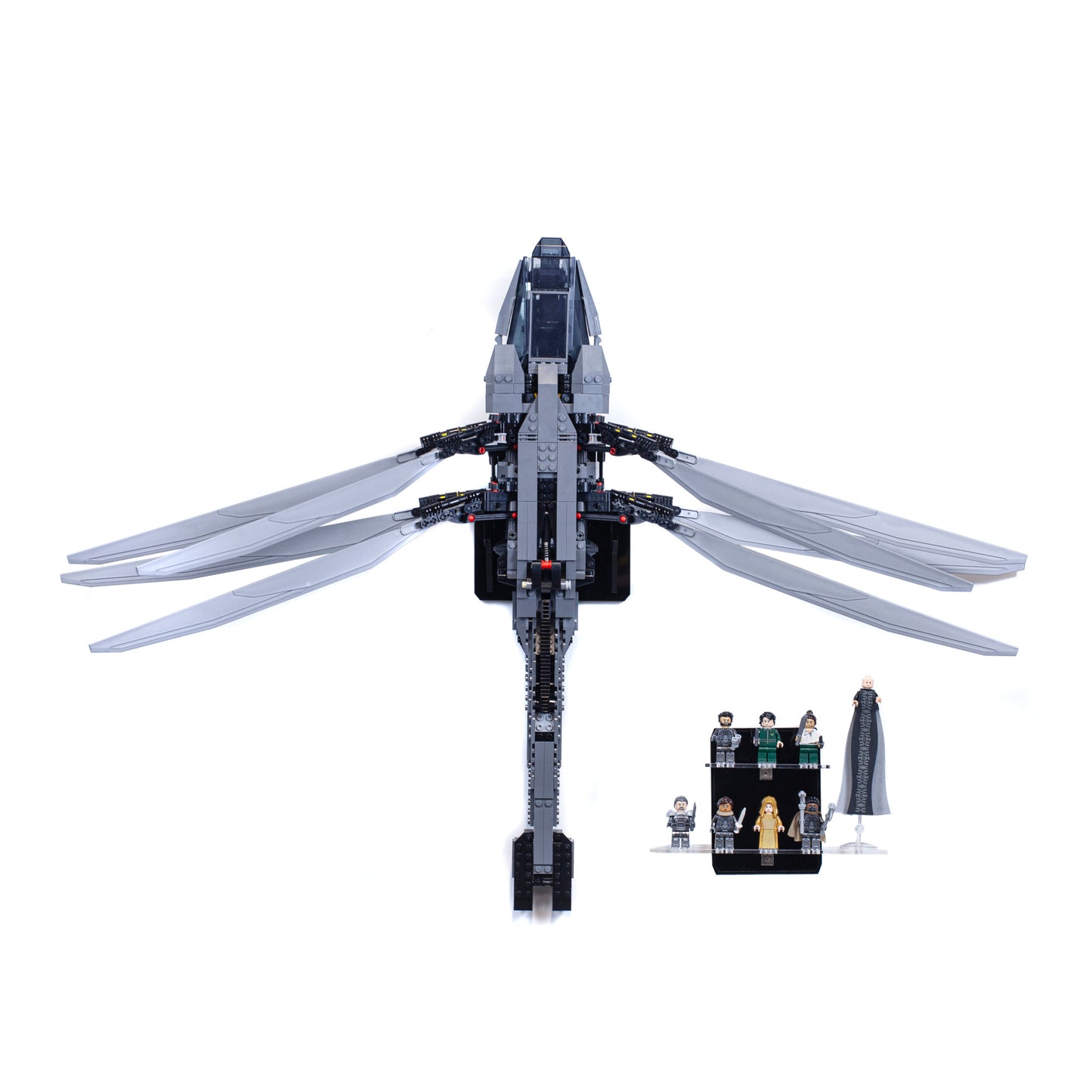 Wall mounted display stand For LEGO Dune Ornithopter 