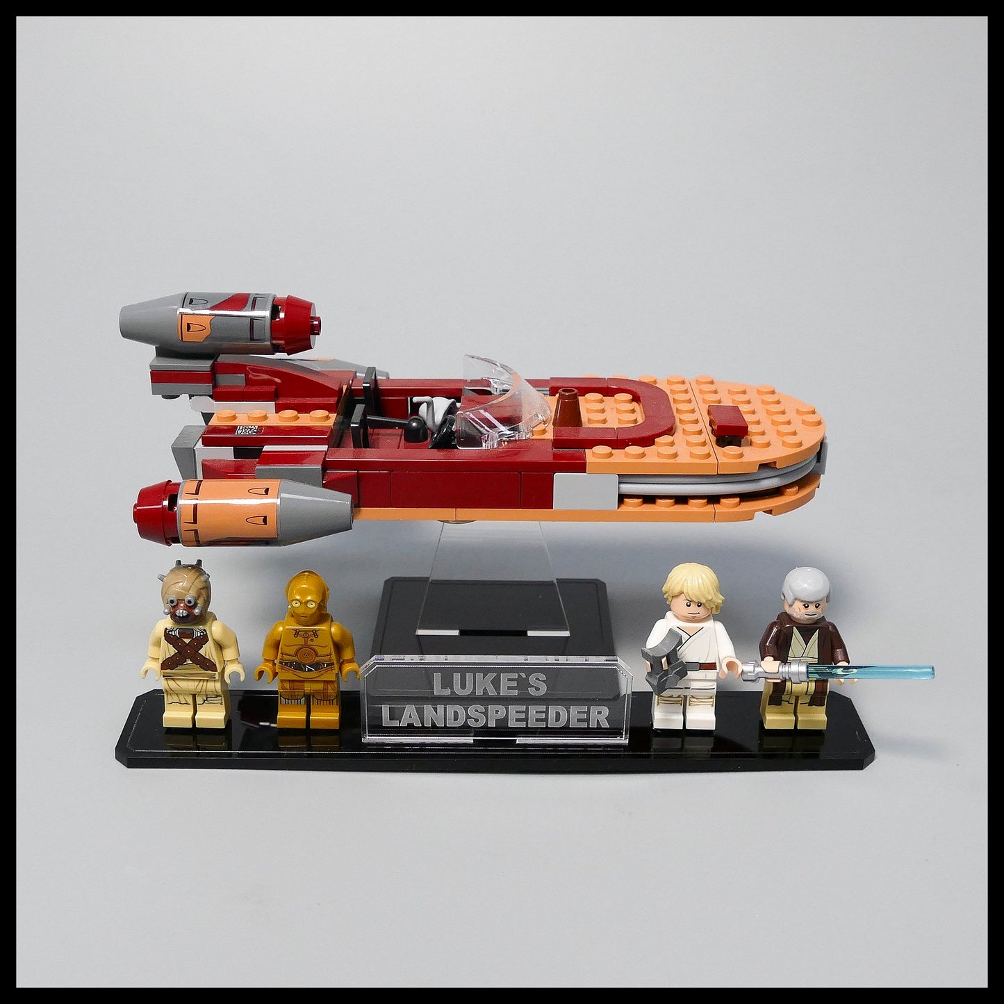 Acrylic Display Stand for LEGO Star Wars Luke’s Landspeeder™ 75173