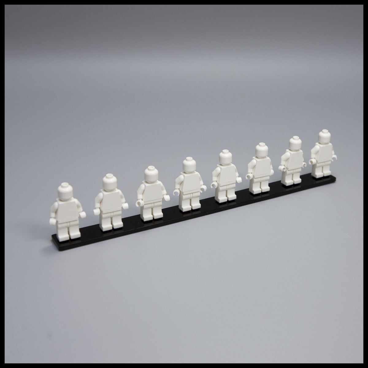 Standing Mini Figure Minifigure Display Stand (Holds 8 Minifigures) – Laser Frame