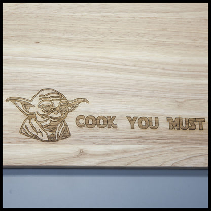 Cook You Must wooden chopping board