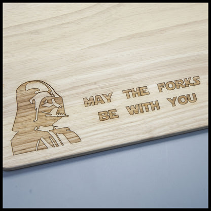 May The Forks Be With You Chopping Board