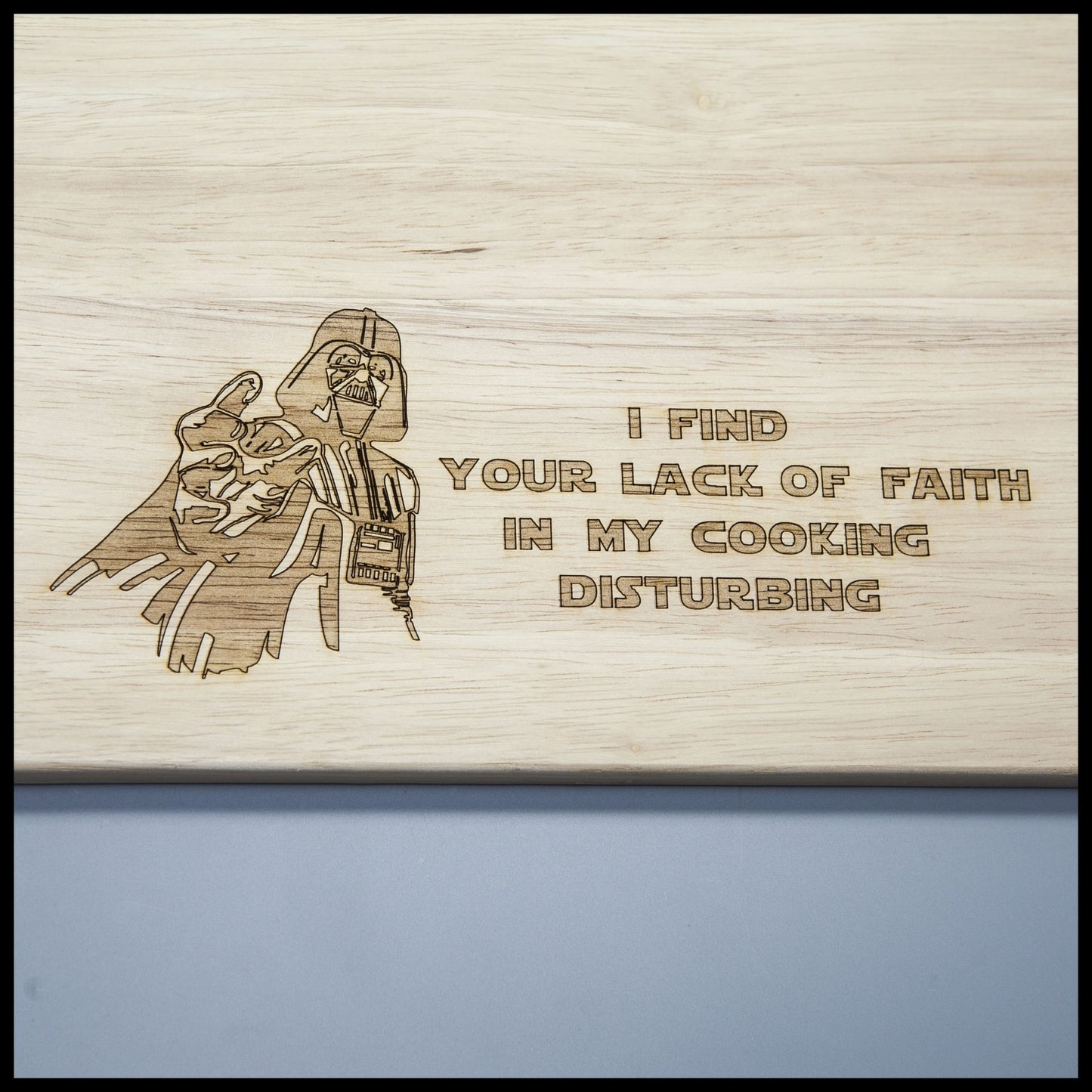 Darth Vader Lack Of Faith Chopping Board