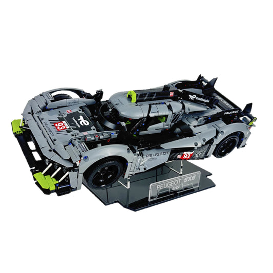 Acrylic Display Stand For LEGO PEUGEOT 9X8 24H Le Mans Hybrid Hypercar 42156