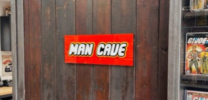 3D Stacked Acrylic Man Cave plaque