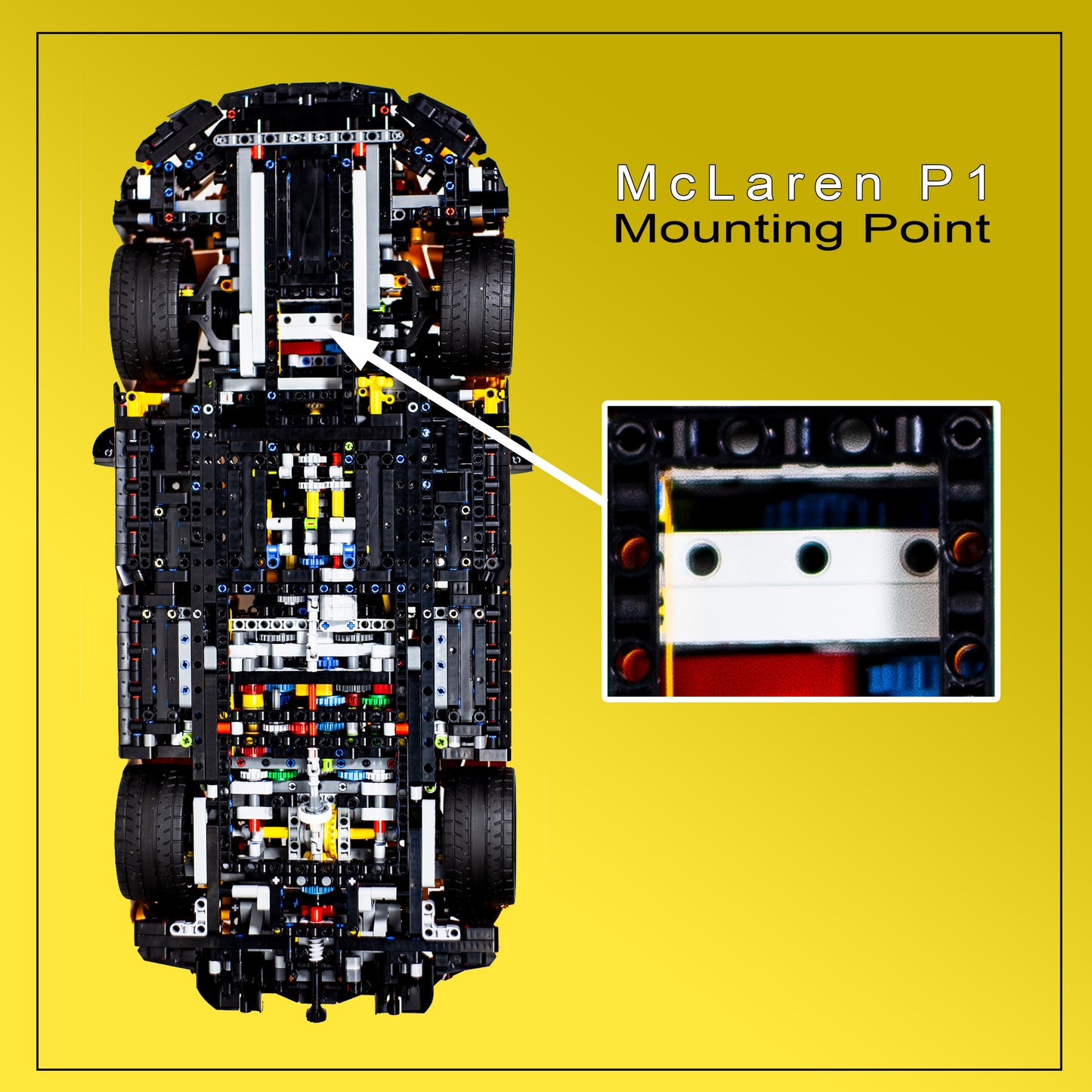 Wall mounted car stand For LEGO Technic™ McLaren P1™ 42172