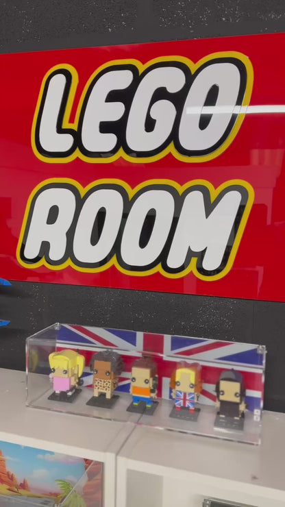 3D Stacked Acrylic LEGO Room sign