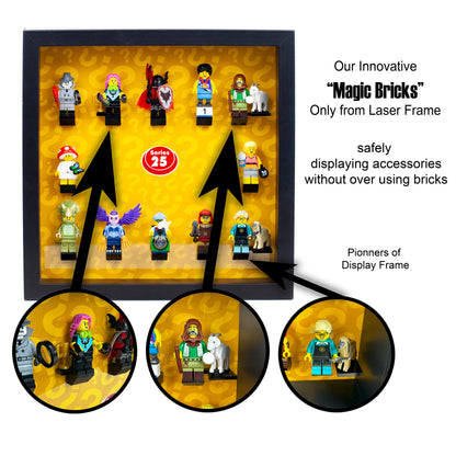 Minifigure series 1-27 Centre header Acrylic frame Insert