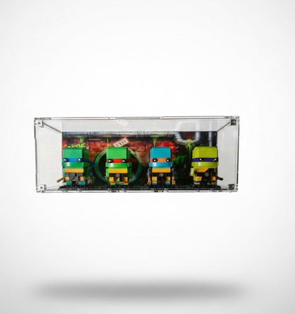 Acrylic Wall Display Case for LEGO BrickHeadz Teenage Mutant Ninja Turtles 40878