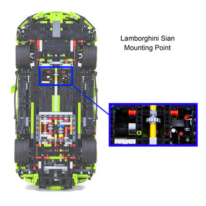 Wall mounted car stand For LEGO Lamborghini Sián FKP 37 42115