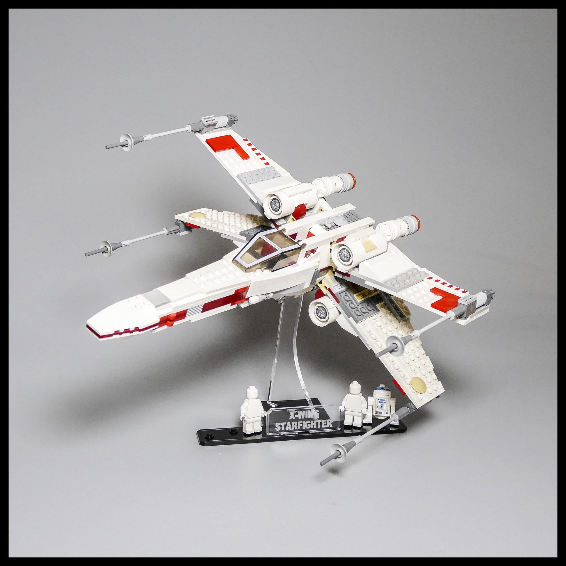 Acrylic Display Stand for LEGO X-Wing Starfighter (9493) – Laser Frame