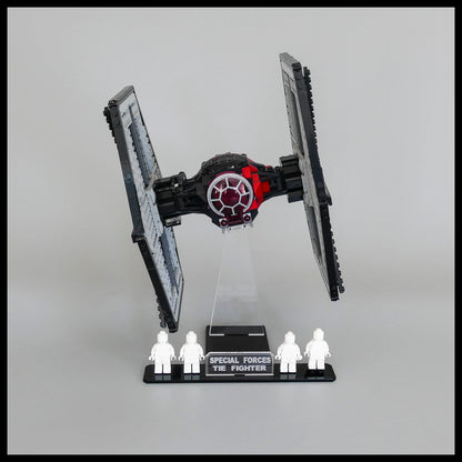 First Order Special Forces TIE Fighter Acrylic Display Stand 75101