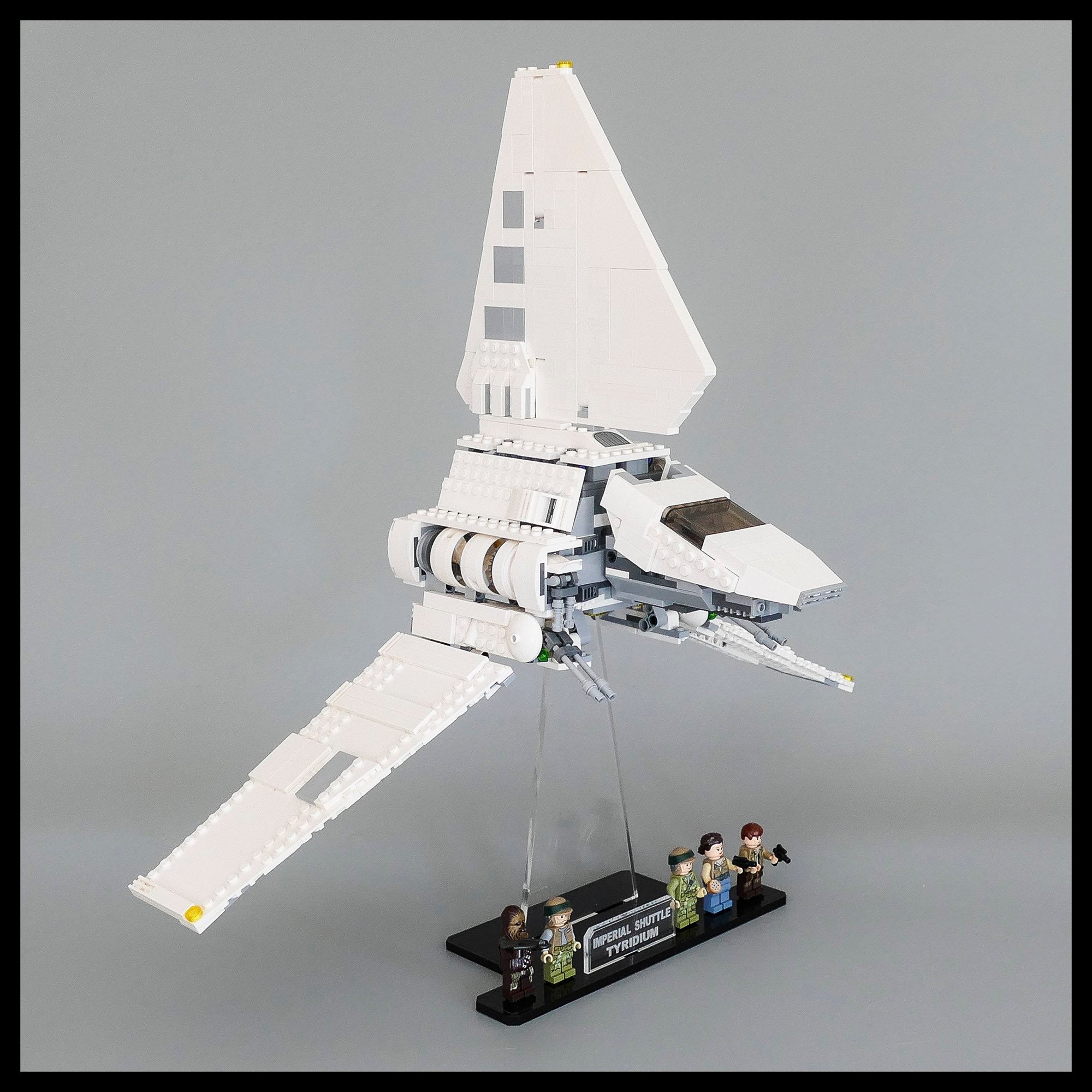 Imperial Shuttle Tydirium Acrylic Display Stand 75094 – Laser Frame
