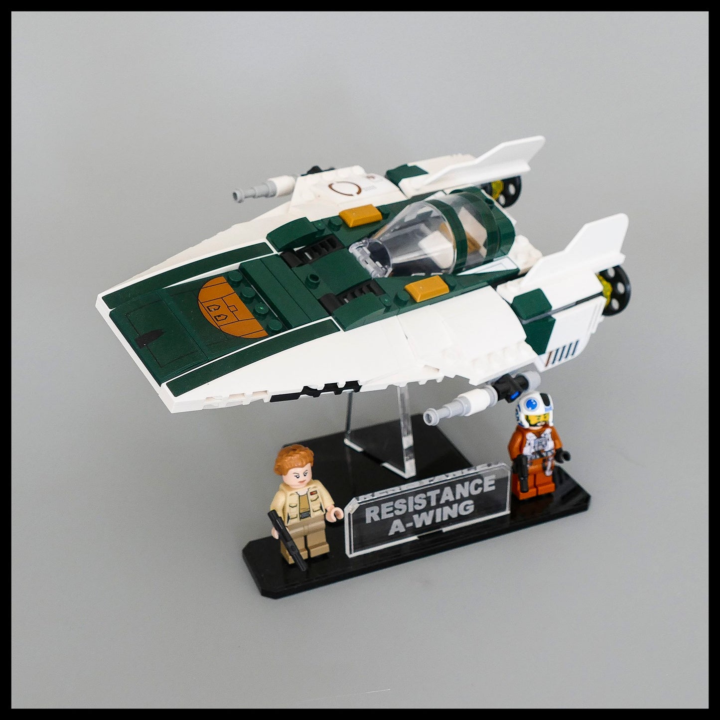 Acrylic Display Stand for LEGO Star Wars Resistance A-Wing (75248)