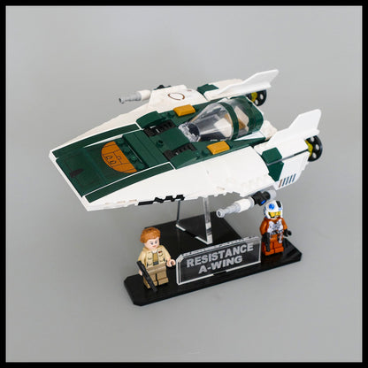 Acrylic Display Stand for LEGO Star Wars Resistance A-Wing (75248)