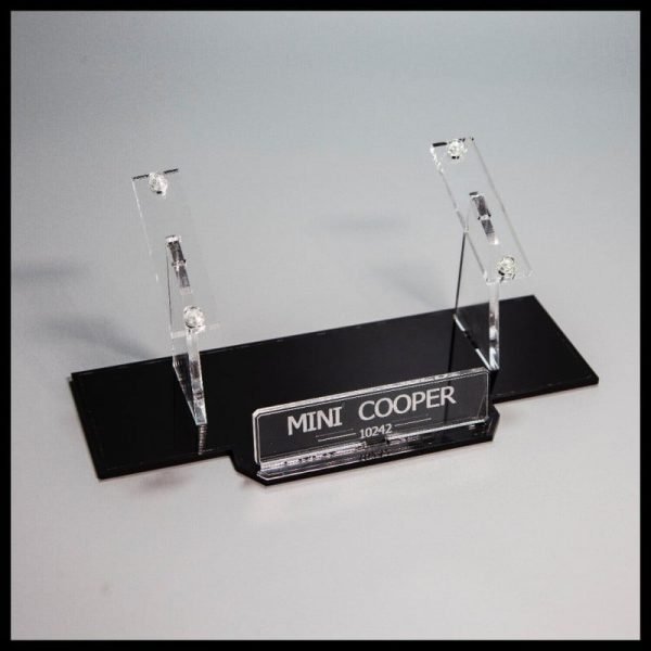 Acrylic Display Stand For The LEGO Mini Cooper Model