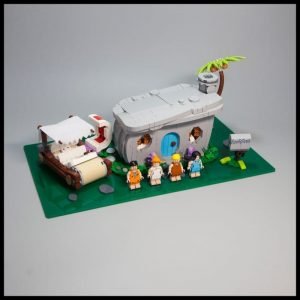 Acrylic Display Base For The Flintstones LEGO Set