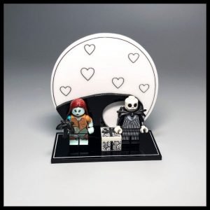Acrylic Display Stand For LEGO Jack And Sally Minifigures