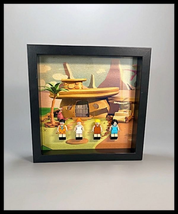 Flintstone Acrylic Frame Insert For LEGO Flintstones Minifigures